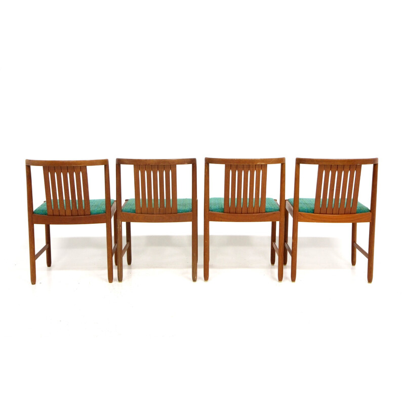Set of 4 vintage teak chairs by Bertil Fridhagen for Bodafors, Sweden 1960