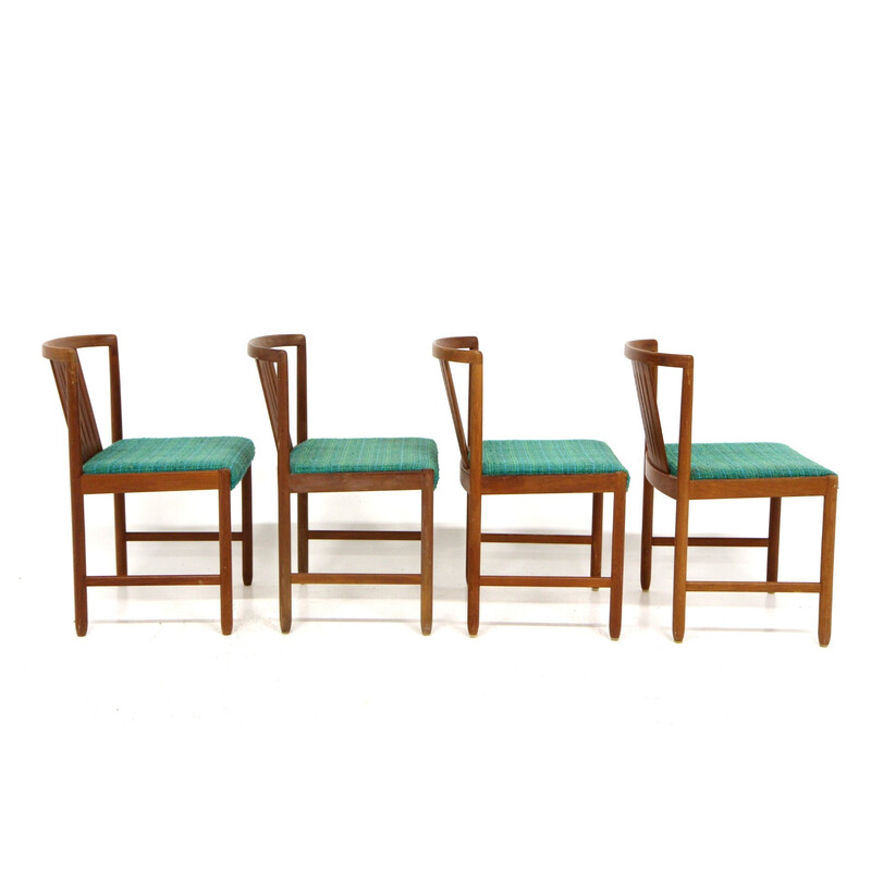Set van 4 vintage teakhouten stoelen van Bertil Fridhagen voor Bodafors, Zweden 1960