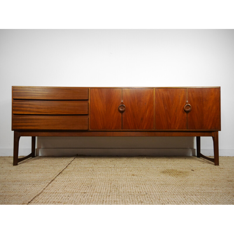 Teak sideboard with sleded feet - 1960s 