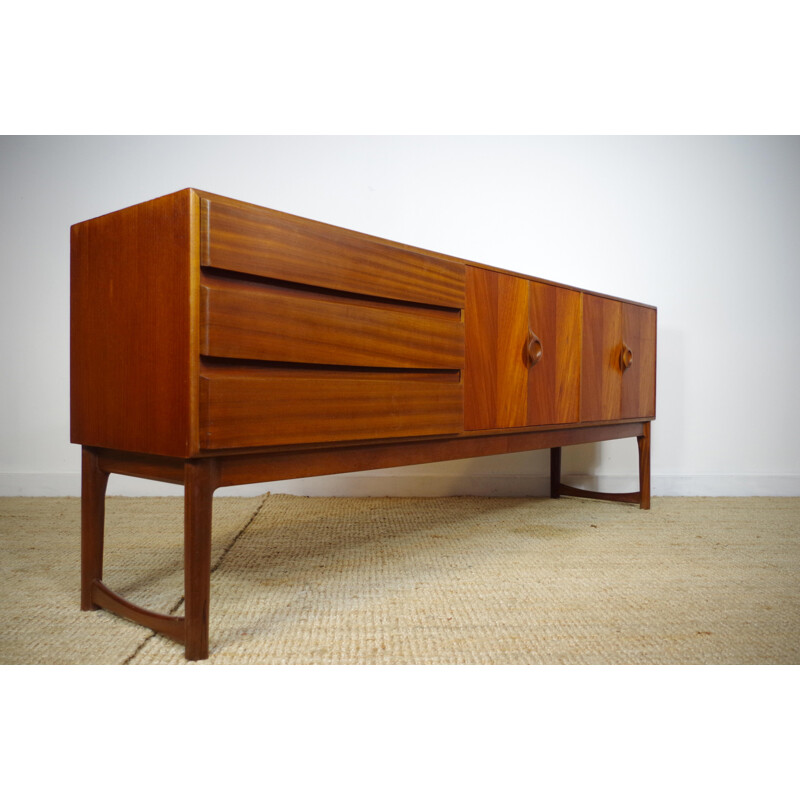 Teak sideboard with sleded feet - 1960s 