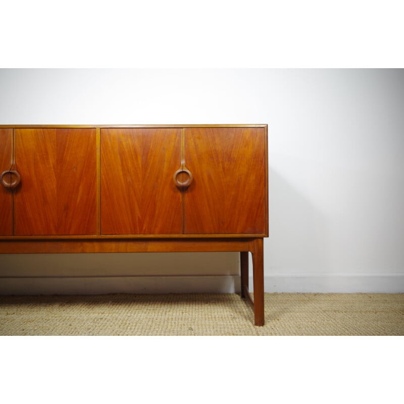 Teak sideboard with sleded feet - 1960s 