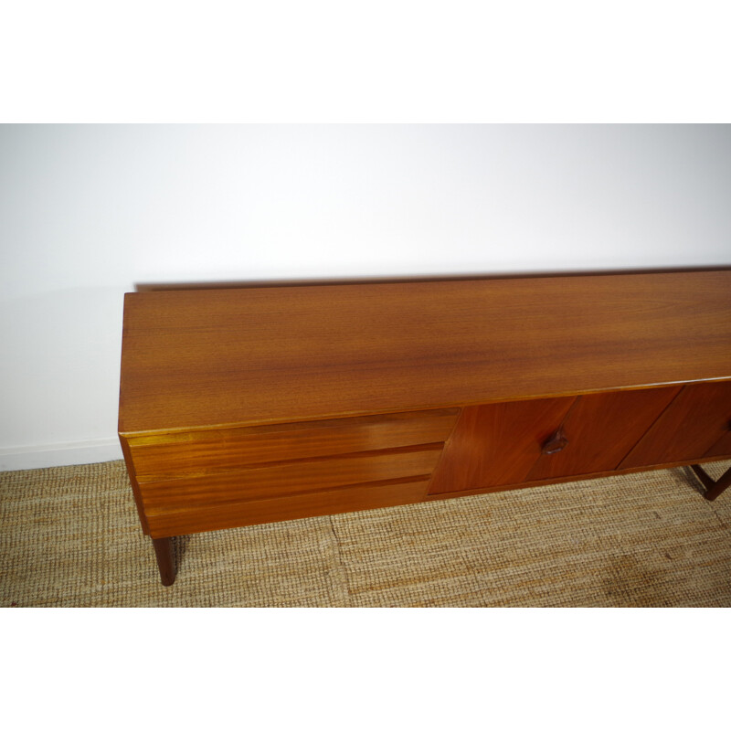 Teak sideboard with sleded feet - 1960s 