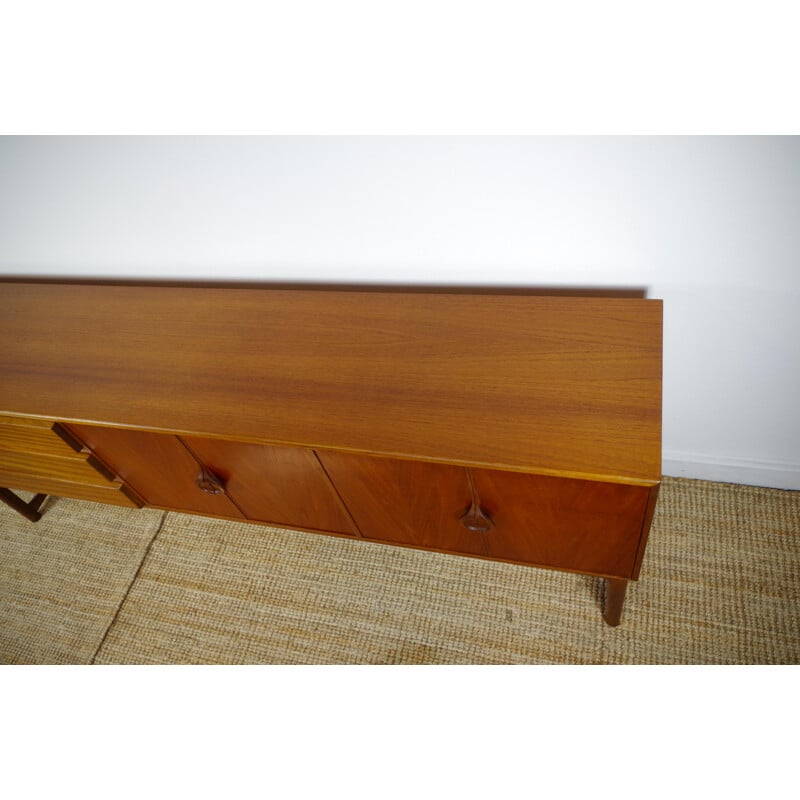 Teak sideboard with sleded feet - 1960s 