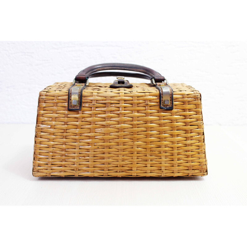 Vintage Pretty 60s Wicker Handbag Faye Mell Design | Shop THRILLING