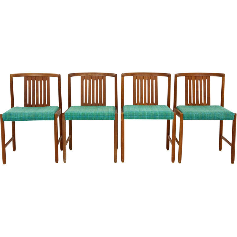 Set of 4 vintage teak chairs by Bertil Fridhagen for Bodafors, Sweden 1960