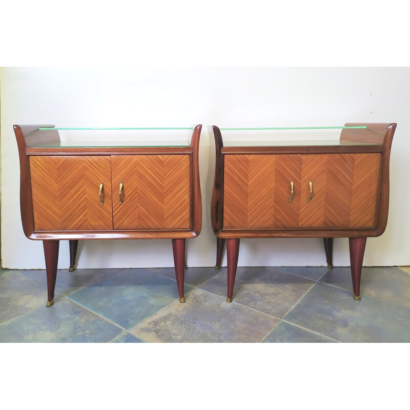 Pair of vintage night stands by Paolo Buffa, 1950s