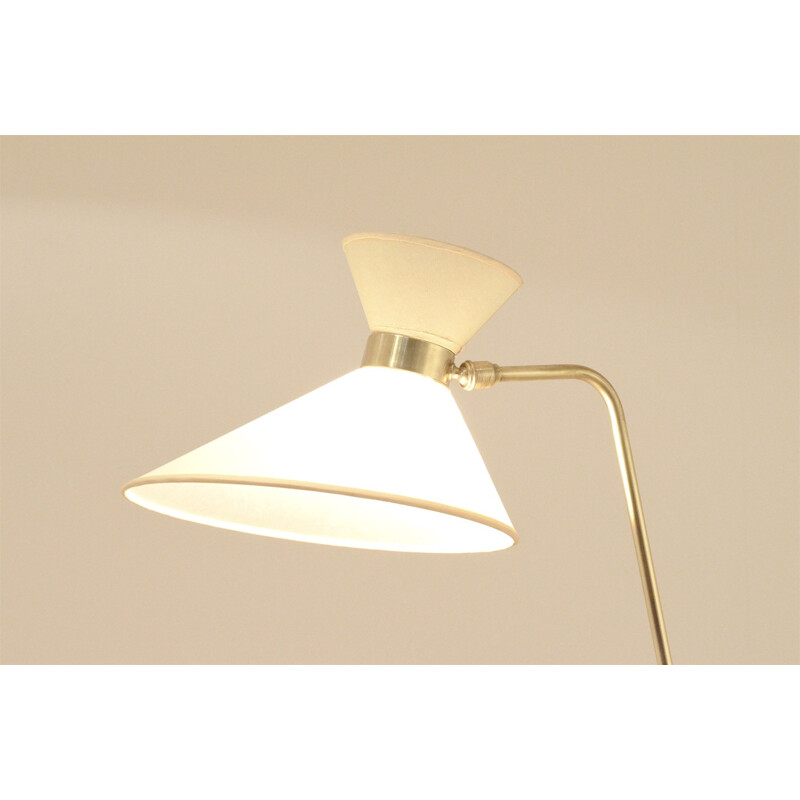 Mid-century table lamp in brass and rhodoid - 1950s