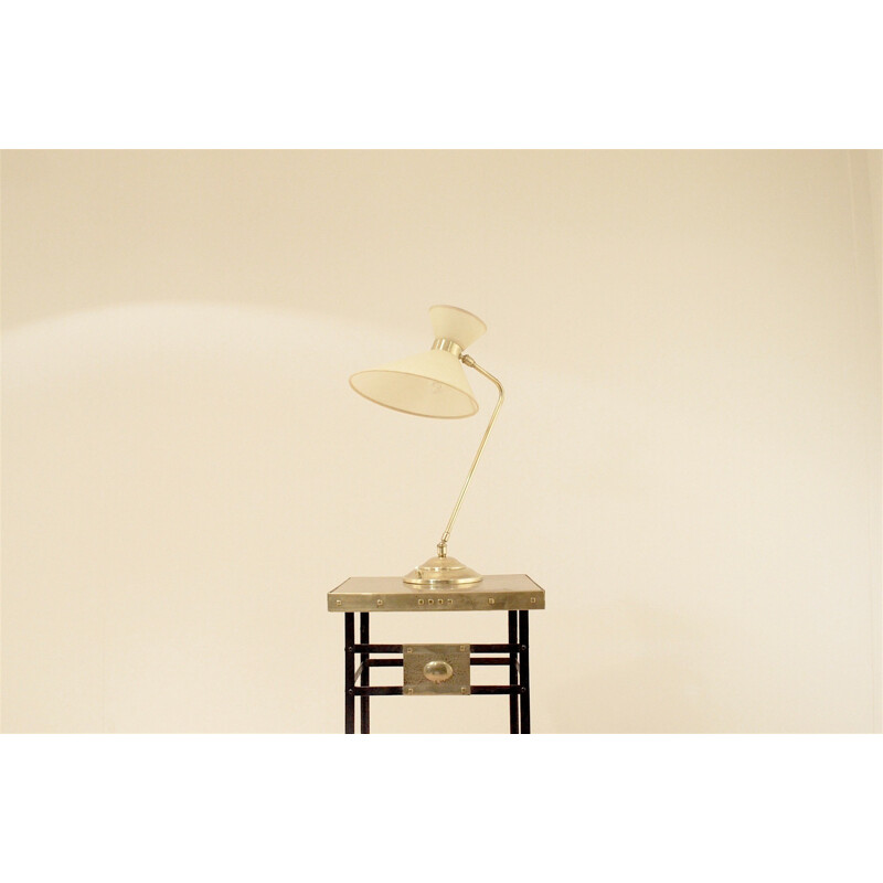 Mid-century table lamp in brass and rhodoid - 1950s