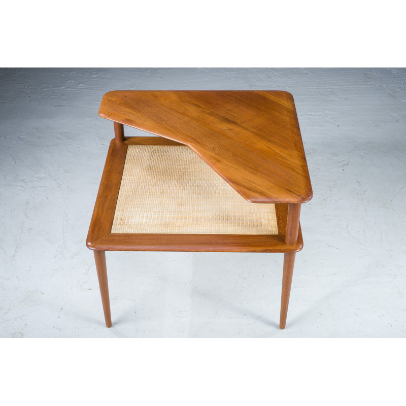 Vintage Minerva teak coffee table by Peter Hvidt and Orla Molgaard Nielsen for France and Søn