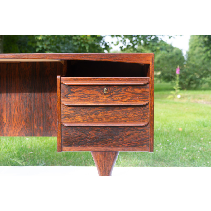 Mid-century Danish rosewood desk by Valdemar Mortensen, 1960s