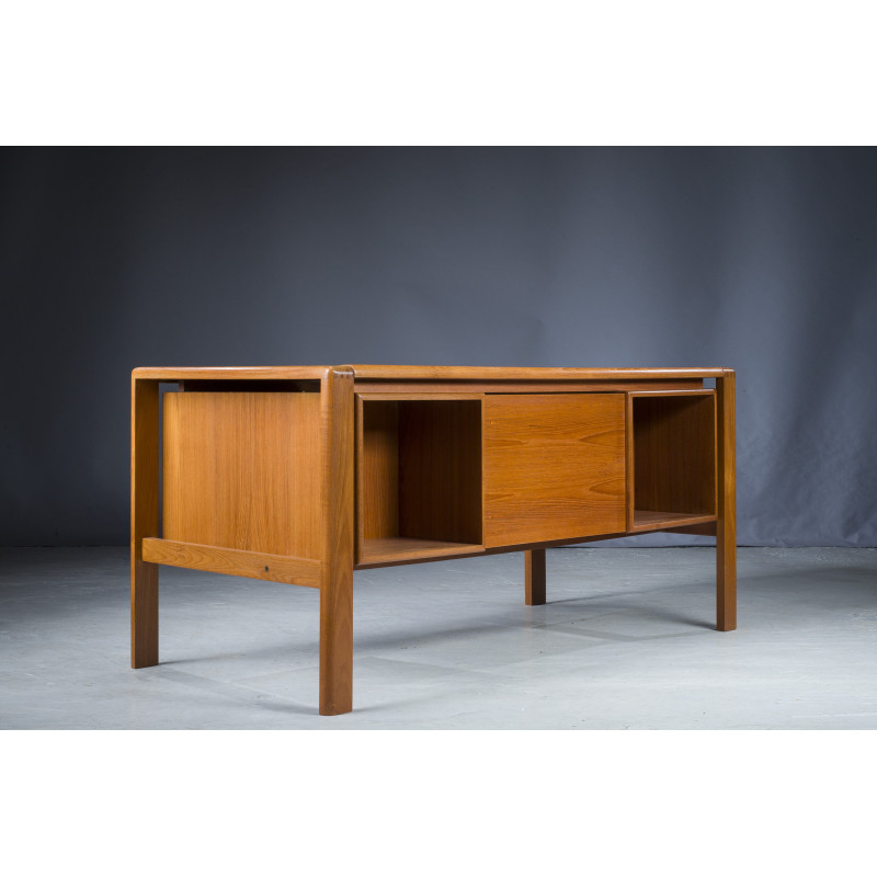 Mesa de teca Vintage por H.P. Hansen, Dinamarca 1960