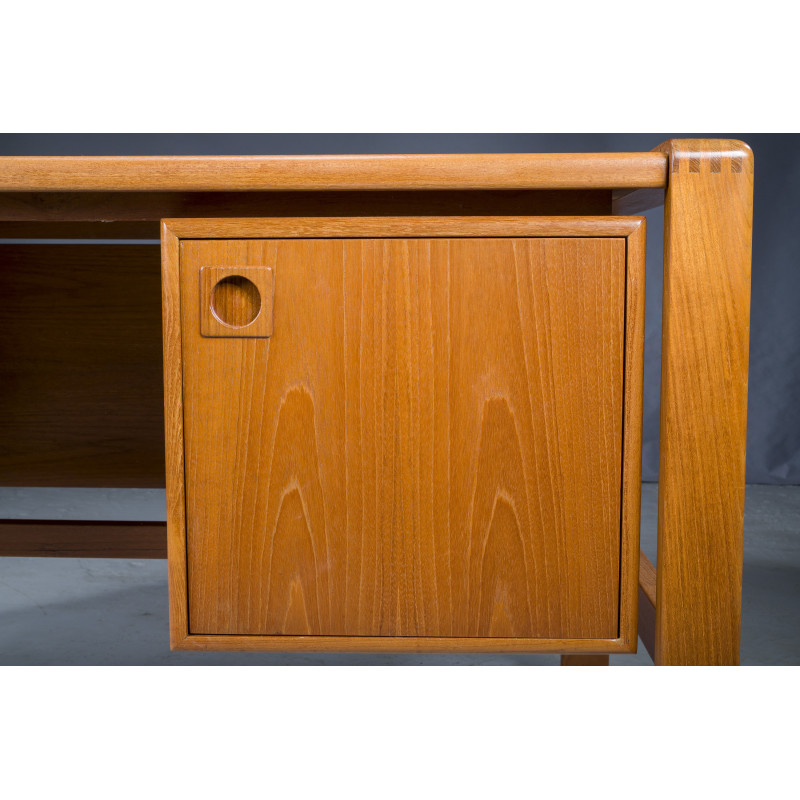 Vintage teakhouten bureau van H.P. Hansen, Denemarken 1960