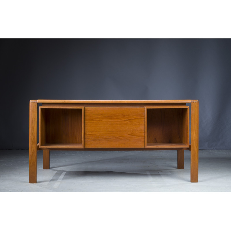 Mesa de teca Vintage por H.P. Hansen, Dinamarca 1960