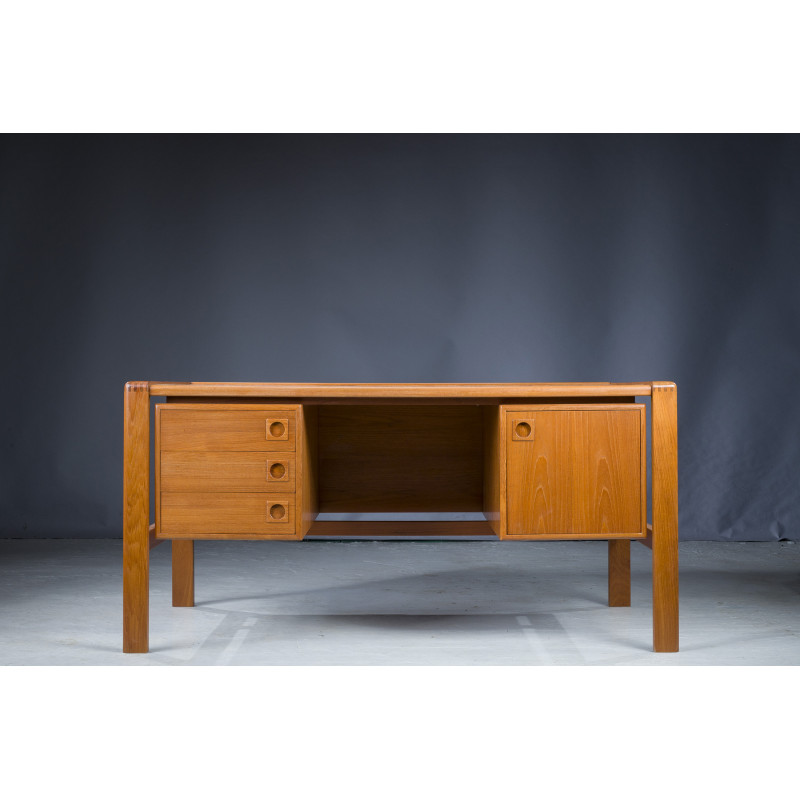 Vintage teakhouten bureau van H.P. Hansen, Denemarken 1960