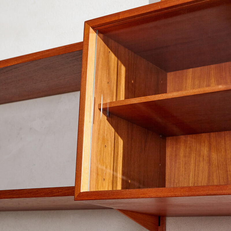 Vintage teak shelving system by Kai Kristiansen for Fm Møbler, 1960s