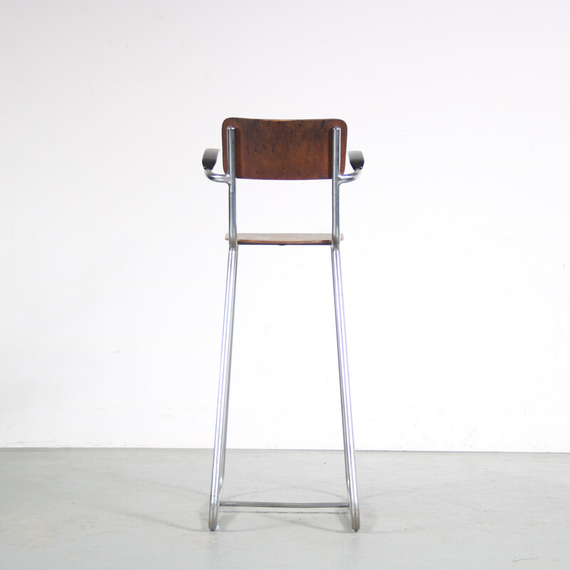 Vintage high children chair by Gispen, Netherlands 1950s