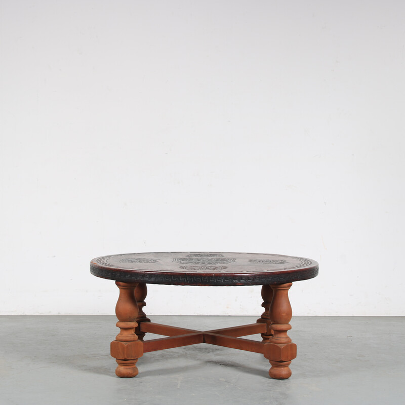 Vintage coffee table by Angel Pazmino for Ecuador, 1970s