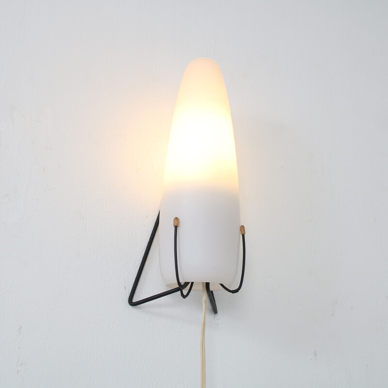 Vintage wandlamp van Louis Kalff voor Philips, Nederland 1950