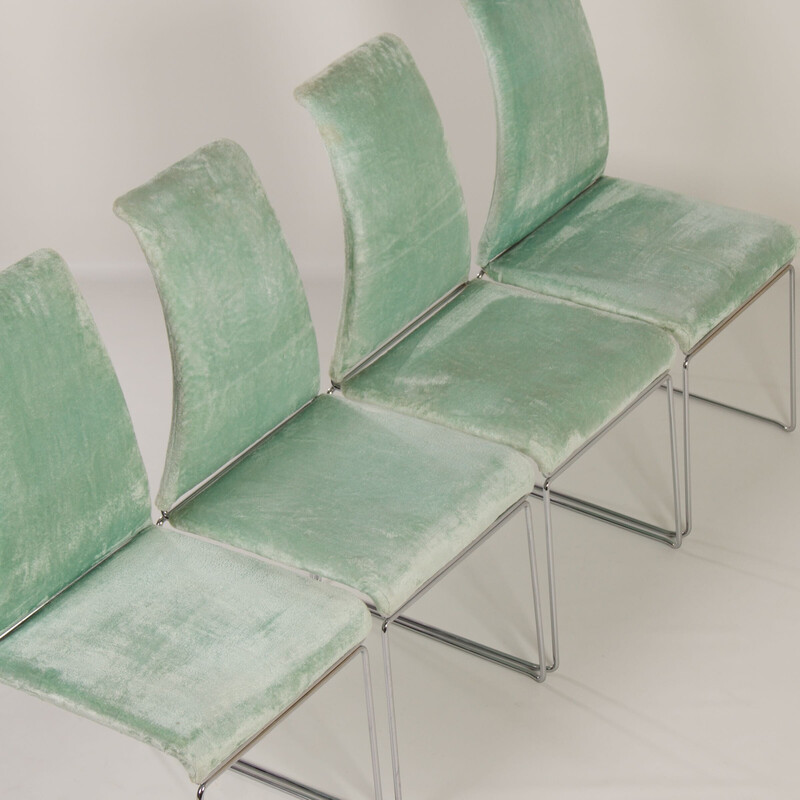 Set of 4 vintage Magnolia dining chairs by Kazuhide Takahama for Dino Gavina, 2000s