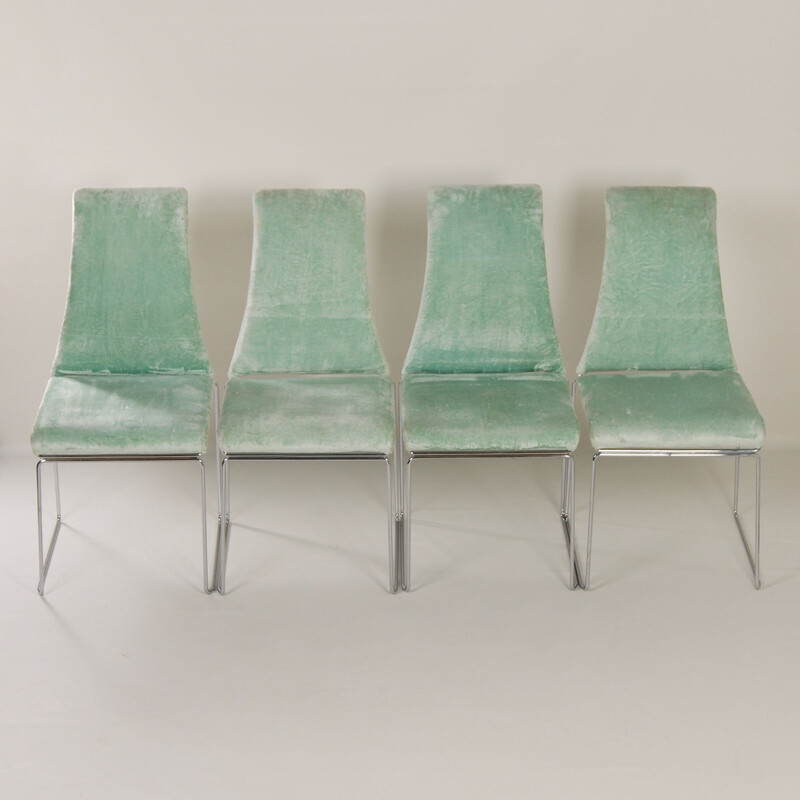 Set of 4 vintage Magnolia dining chairs by Kazuhide Takahama for Dino Gavina, 2000s