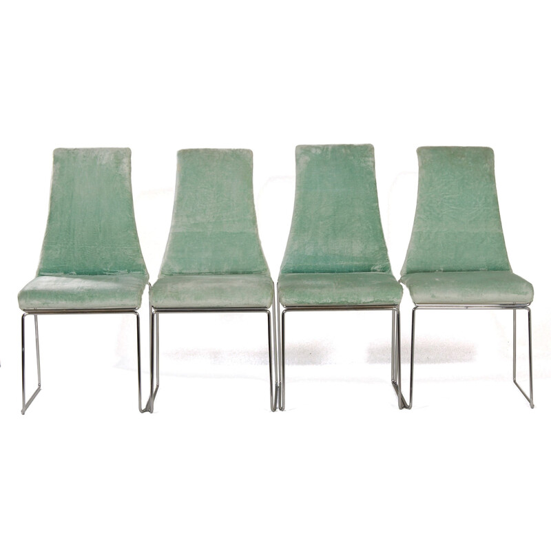 Set of 4 vintage Magnolia dining chairs by Kazuhide Takahama for Dino Gavina, 2000s