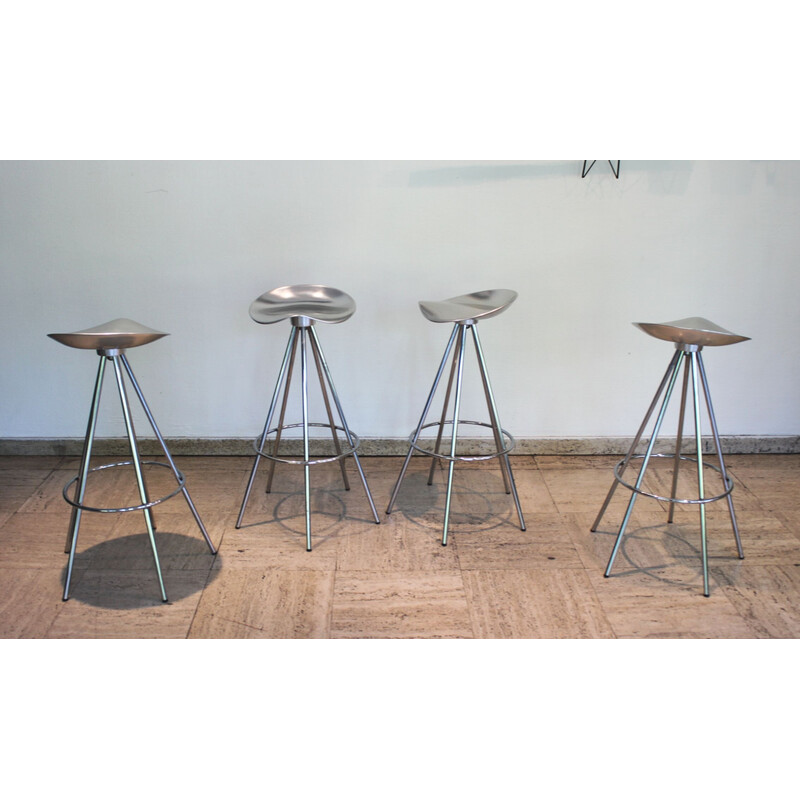 Pair of vintage Jamaica high stools by Pepe Cortes for Amat, Spain 1990s