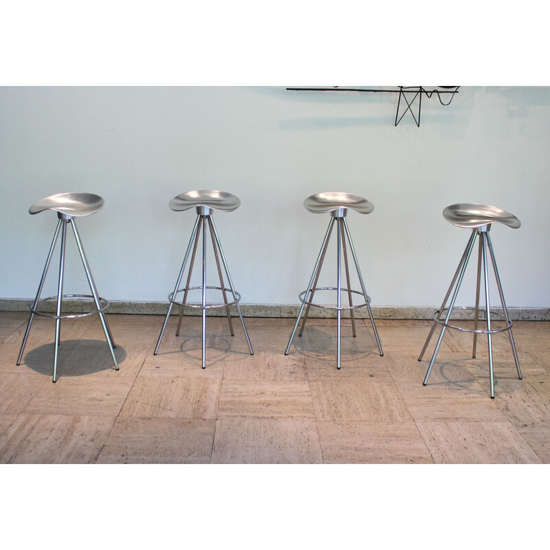 Pair of vintage Jamaica high stools by Pepe Cortes for Amat, Spain 1990s