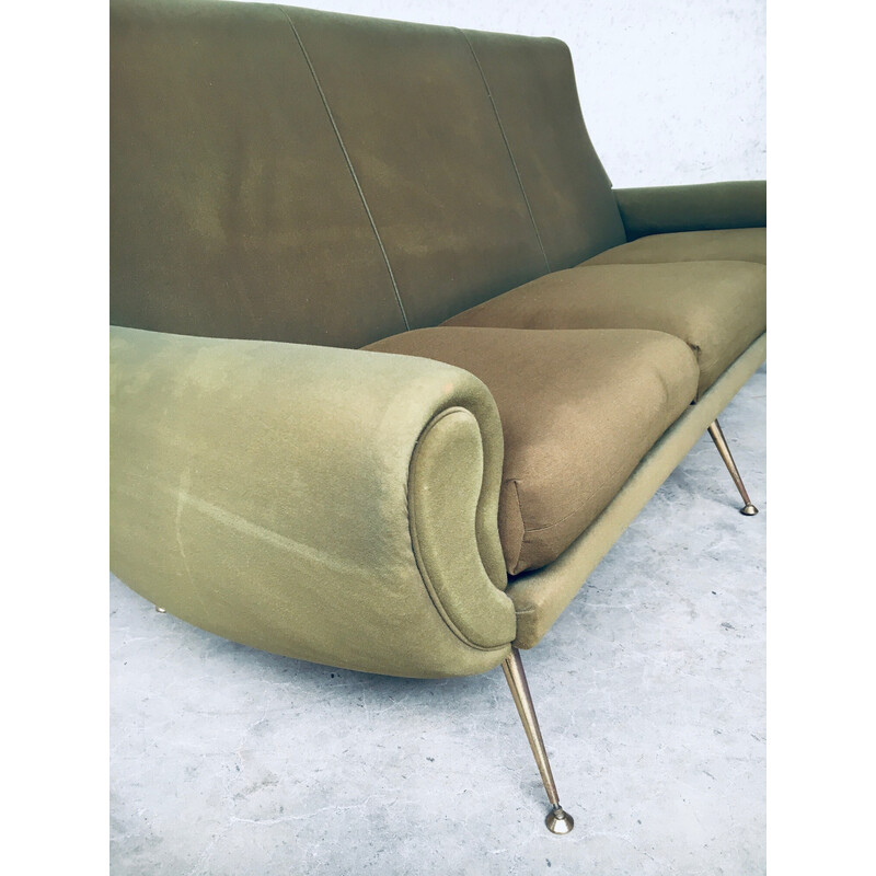 Sofá italiano vintage de Gigi Radice para Minotti, Italia 1950