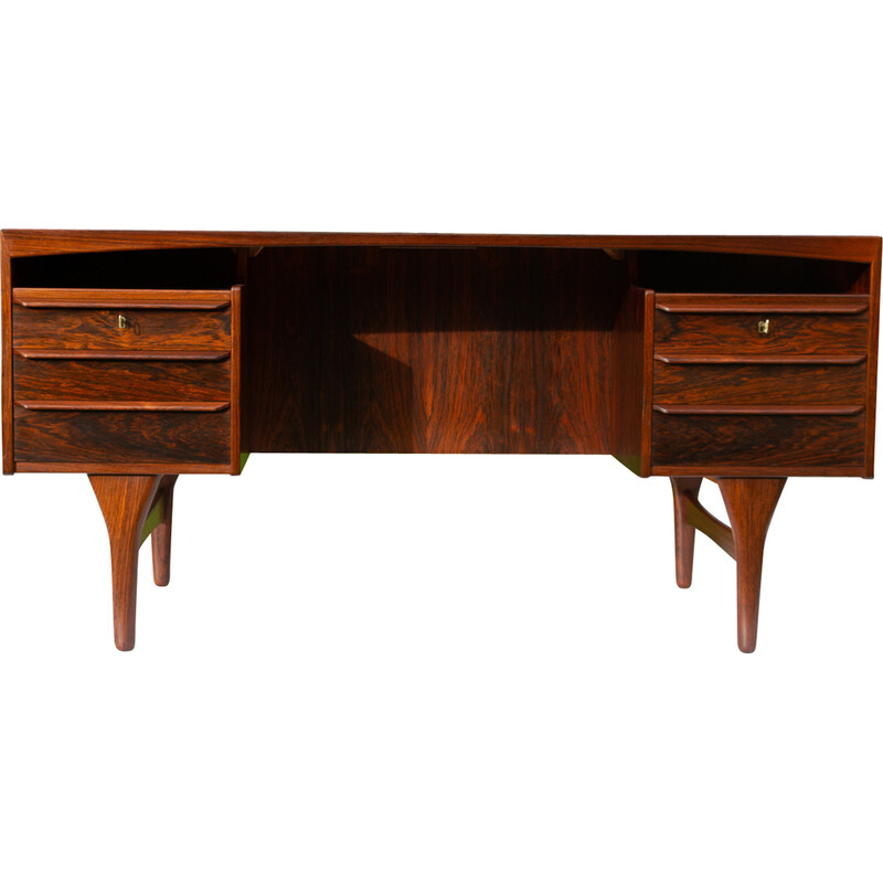 Mid-century Danish rosewood desk by Valdemar Mortensen, 1960s