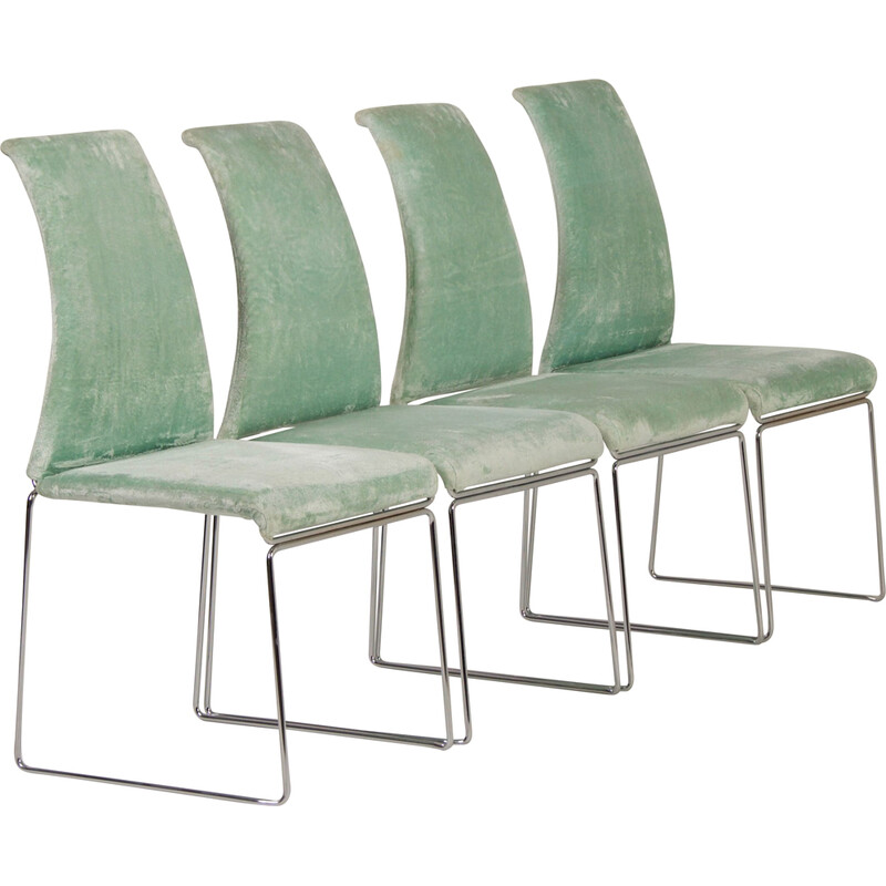 Ensemble de 4 chaises Magnolia vintage par Kazuhide Takahama pour Dino Gavina, 2000