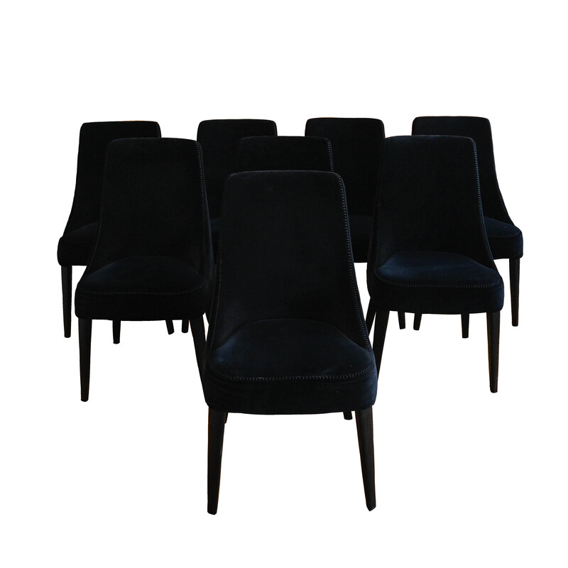 Set of 8 vintage dining chairs by Antonio Citterio for Maxalto, 2018