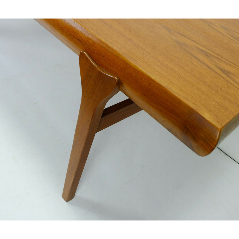 Mid-century coffee table in solid teak by Johannes Andersen for Silkeborg, Denmark