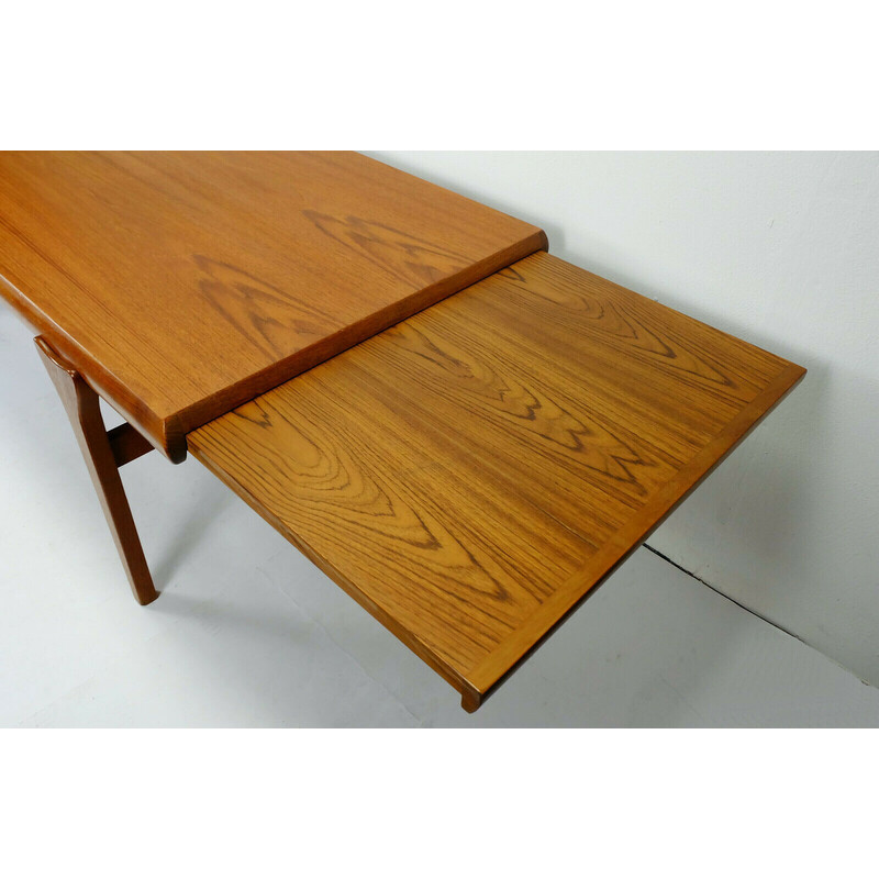 Mid-century coffee table in solid teak by Johannes Andersen for Silkeborg, Denmark