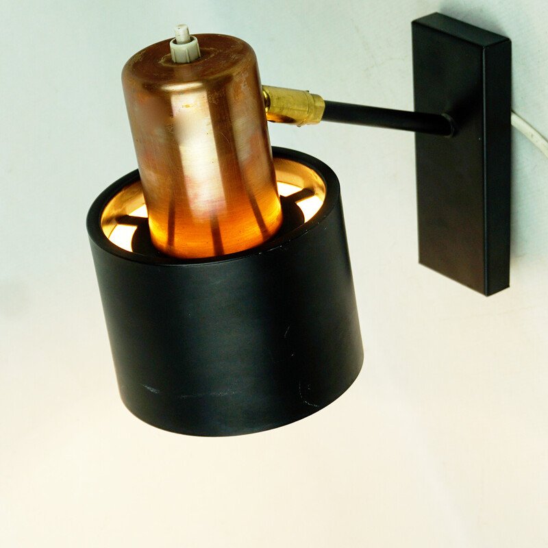 Vintage wandlamp Alfa van Jo Hammerborg voor Fog en Moruo, Denemarken 1960