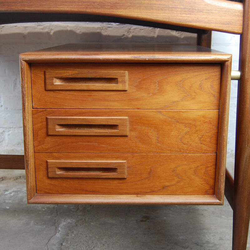 Bureau vintage scandinave par P.J. Neirinck, Belgique 1960