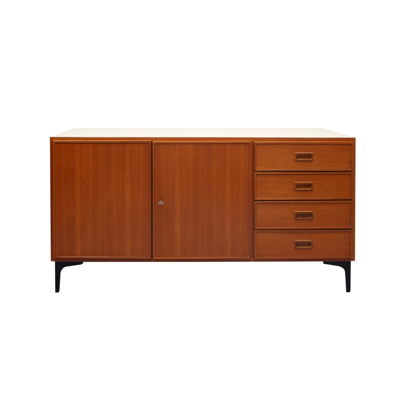 Vintage sideboard in teak and formica by Ernst Martin Dettinger, 1960s