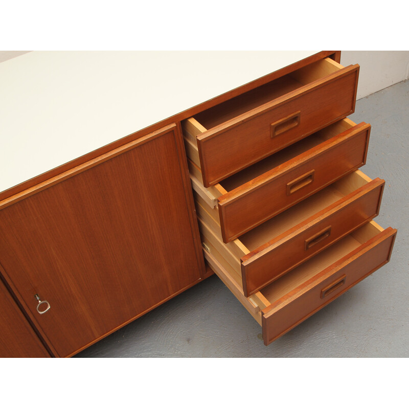 Vintage sideboard in teak and formica by Ernst Martin Dettinger, 1960s