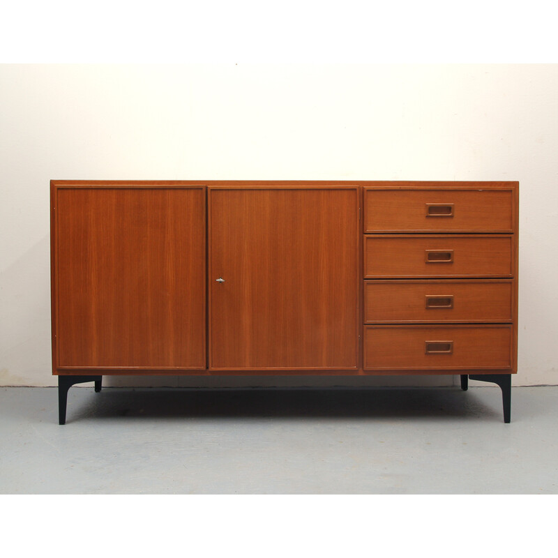 Vintage sideboard in teak and formica by Ernst Martin Dettinger, 1960s