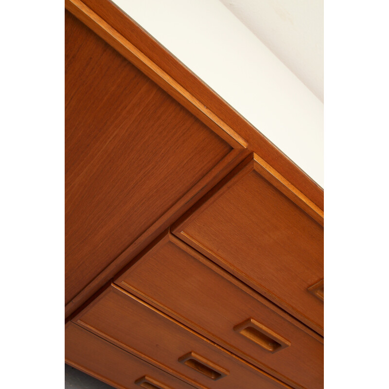 Vintage sideboard in teak and formica by Ernst Martin Dettinger, 1960s