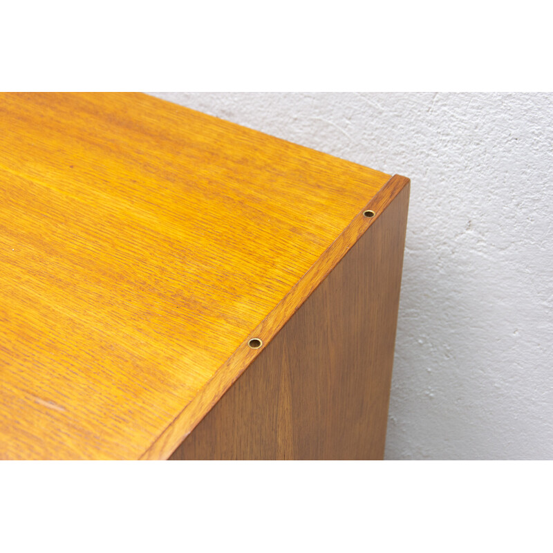 Mid century beech wood U-458 chest of drawers by Jiri Jiroutek, Czechoslovakia 1960s