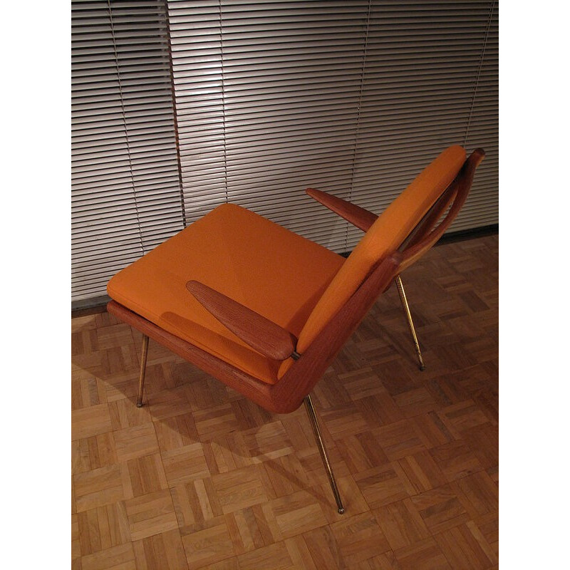 Fauteuil "135 Boomerang chair" France & Son, Peter HVIDT & Orla MOLGAARD NIELSEN - 1950