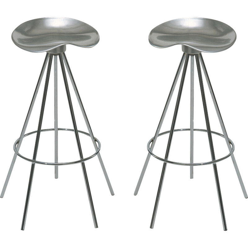 Pair of vintage Jamaica high stools by Pepe Cortes for Amat, Spain 1990s