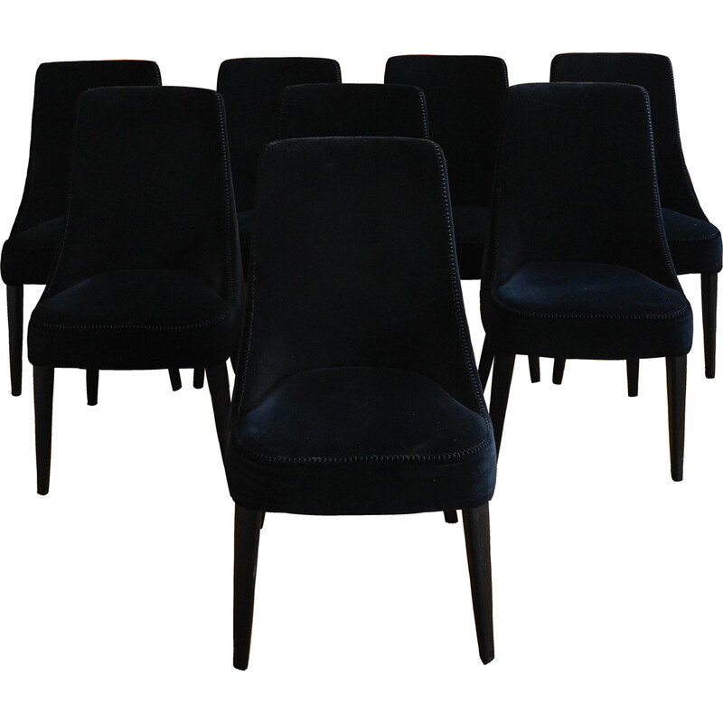 Set of 8 vintage dining chairs by Antonio Citterio for Maxalto, 2018