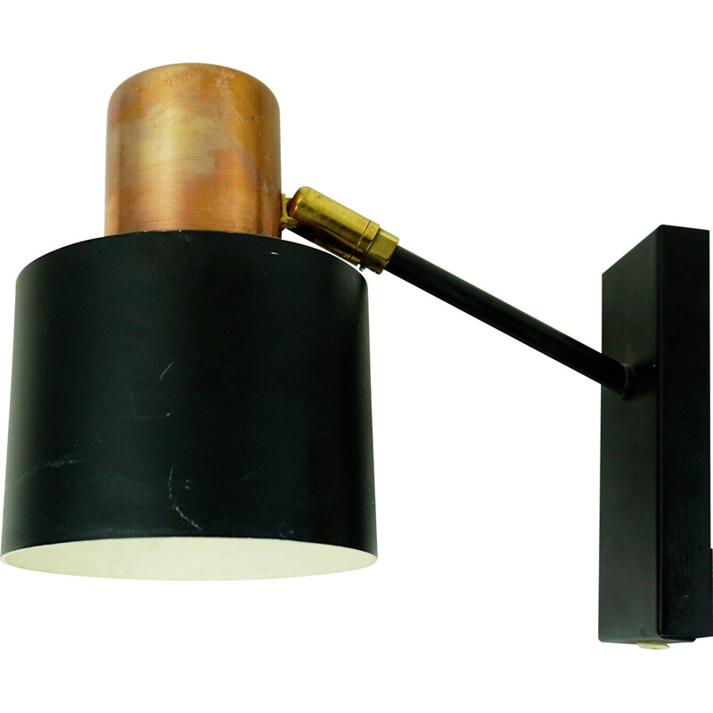 Vintage Alfa wall lamp by Jo Hammerborg for Fog and Moruo, Denmark 1960s
