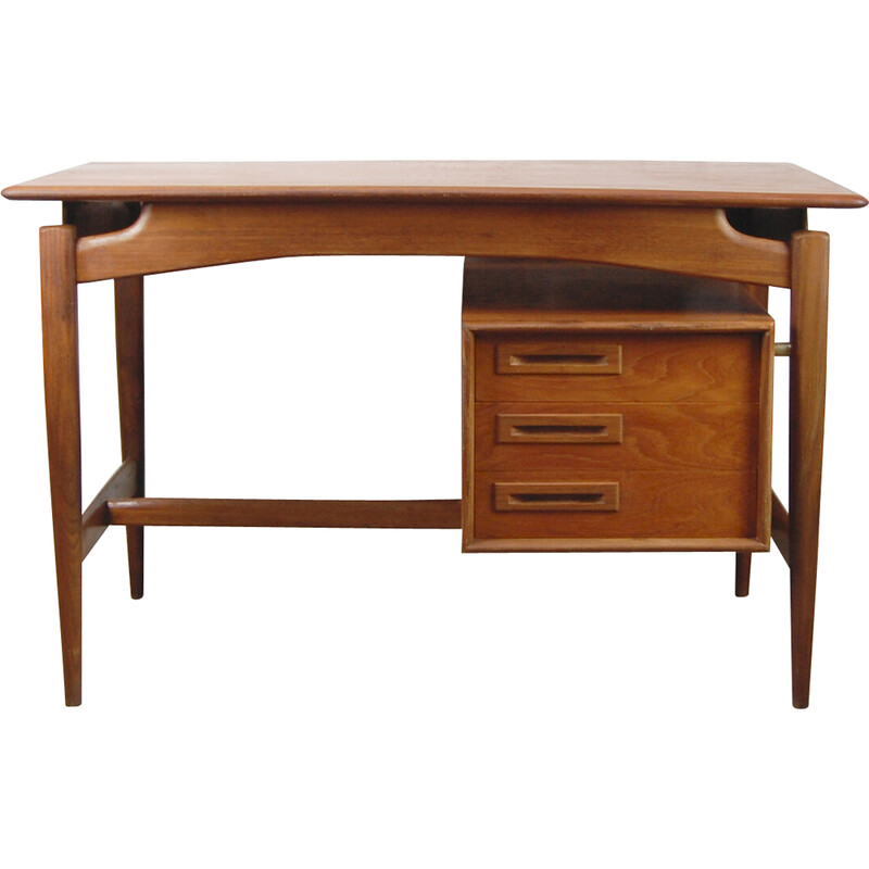 Bureau vintage scandinave par P.J. Neirinck, Belgique 1960