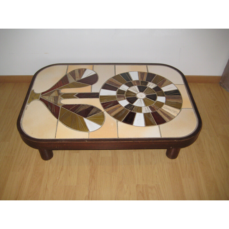 Ceramic coffee table, Roger CAPRON - 1960s