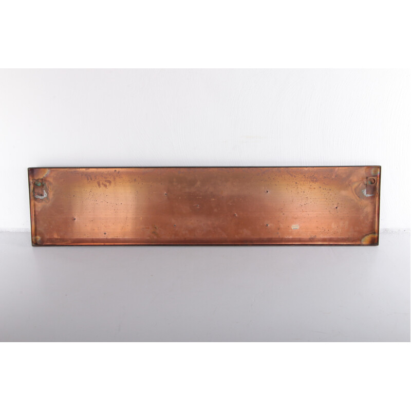 Vintage handmade copper wall panel, Germany 1970