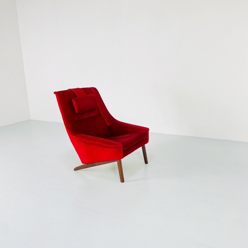 Cadeira Vintage lounge "4410" de Folke Ohlsson para Fritz Hasen, Dinamarca 1960