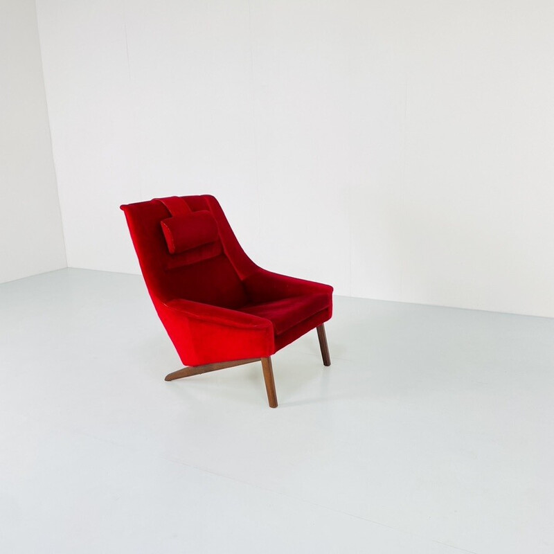 Vintage lounge stoel "4410" van Folke Ohlsson voor Fritz Hasen, Denemarken 1960