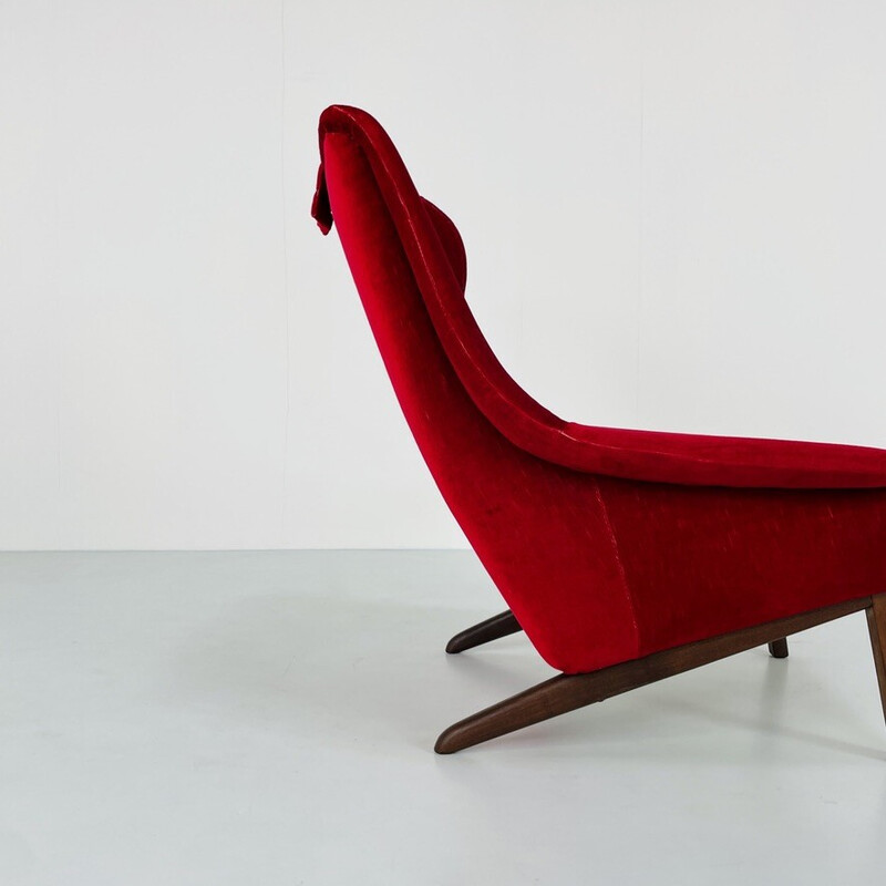 Cadeira Vintage lounge "4410" de Folke Ohlsson para Fritz Hasen, Dinamarca 1960